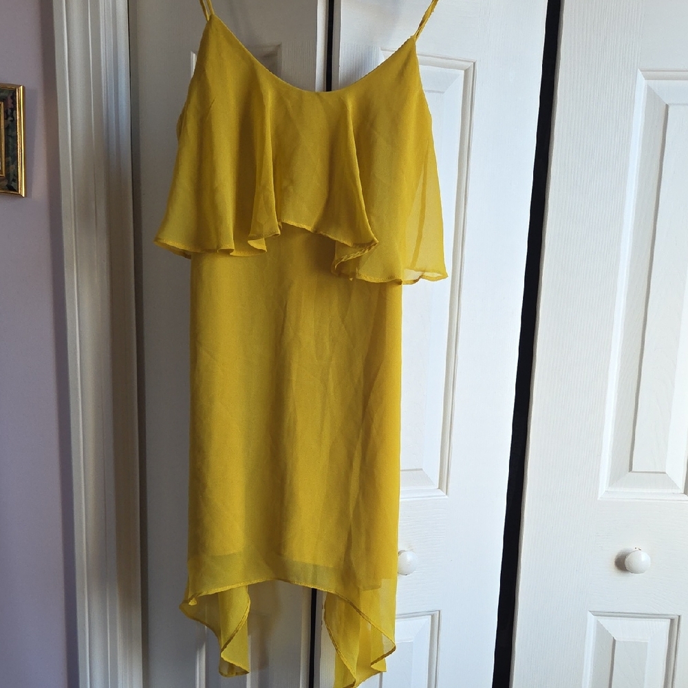 BCB Generation Mustard Spaghetti Strap Dress